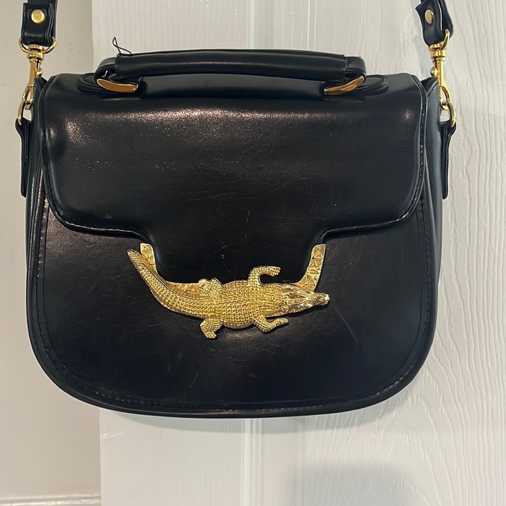Vintage alligator crossbody purse